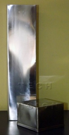 Caixa de aço inox para esterilizar pipetas